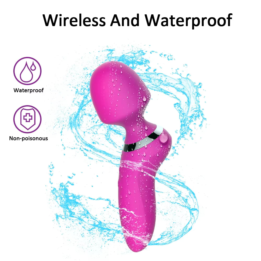 Women Vibrator Wand Massager and Attachments for Full Body Stimulation