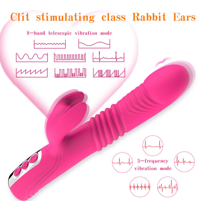 Clitoris Silicone Beat Sucking Vibrator Sex Toys Vagina Rabbit Vibrator for Woman