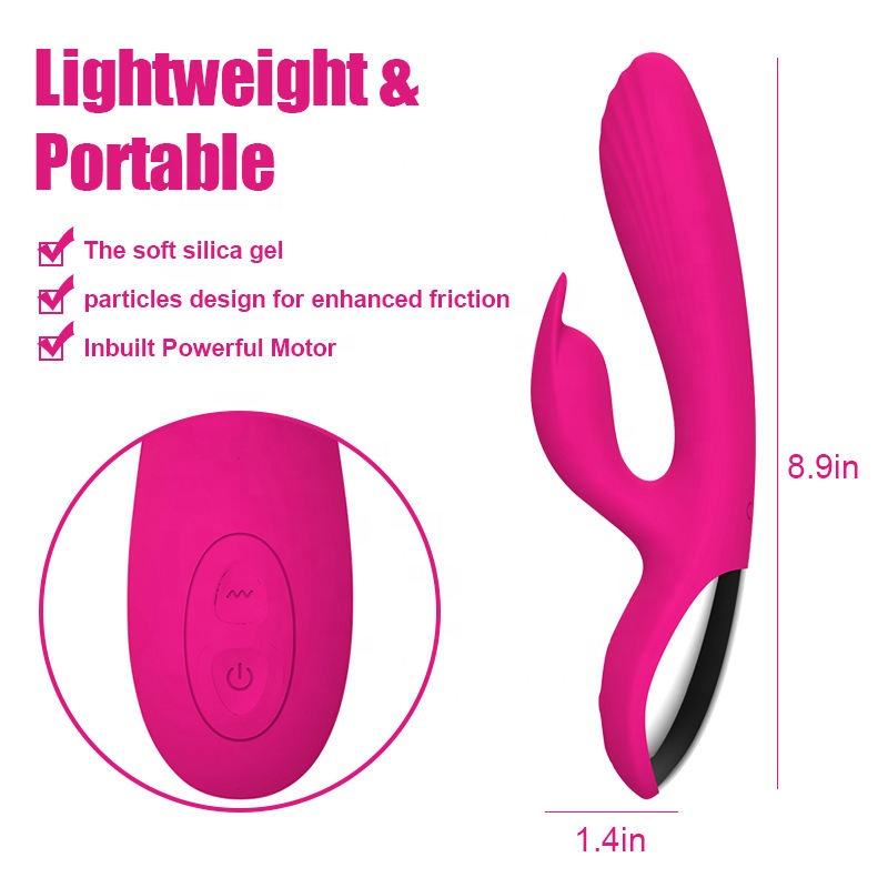 G-spot Female Masturbation USB Charging Massage Wand Rabbit Vibrator