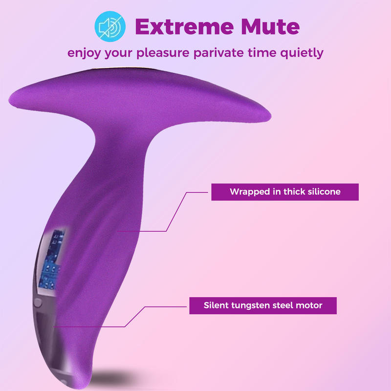 10 Frequency Vibration Silicone Bead Anal Plug Adult Toy Adult Male and Female Flirting