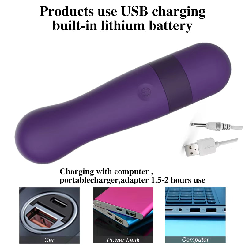 Mini Vibrators G-Spot Clitoris Stimulator Sex Tools Erotic Soft Silicone Vibrator