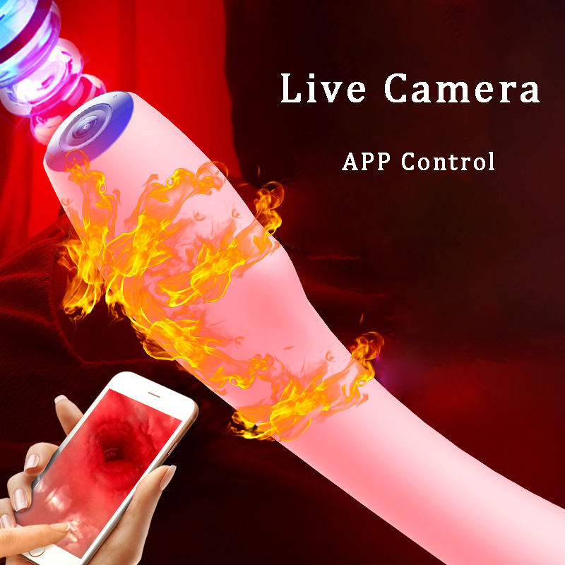 Female Vagina Anus Masturbator Adult G-Spot Vibrator With Camera