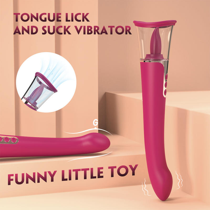 G-Spot Dildo Vibrator Personal Massager Stimulus Clitoris Licking Sex Toys