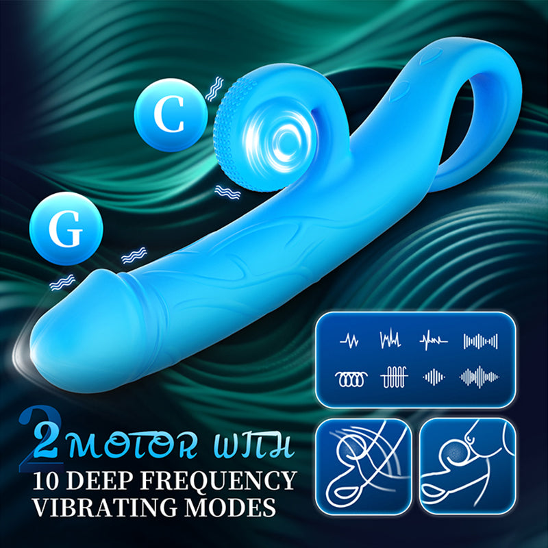 Snail Clit Stimulator &amp; G-spot Vibrator