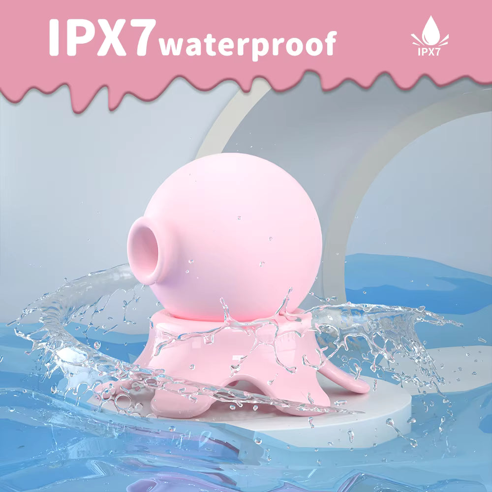 Nipple Clitoris Massager Stimulator Tongue Licking Sucker Mini Octopus Vibrator