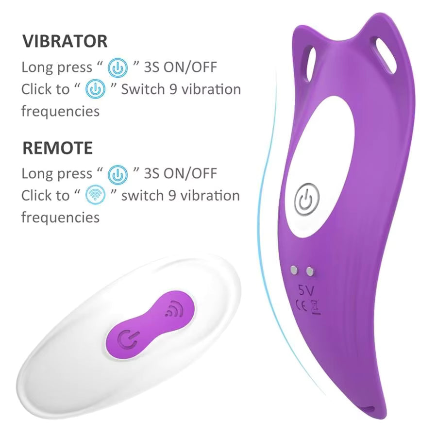 Wireless Remote Control Women's Vibrating Panties Wearable Sex Toy Vibrators for Women's Underwear