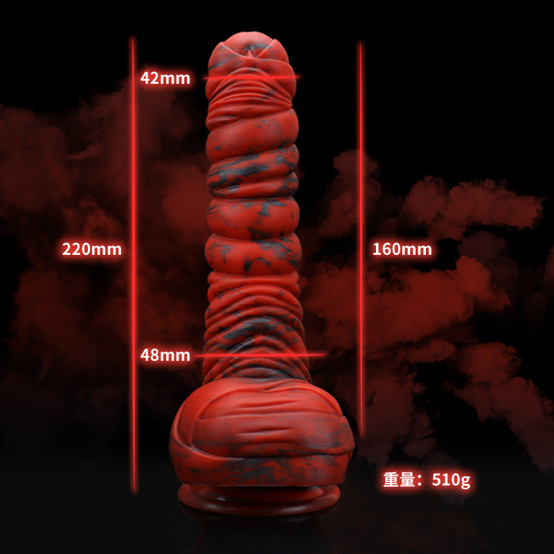 Lava Demon Thick Thred Silicone Dildo