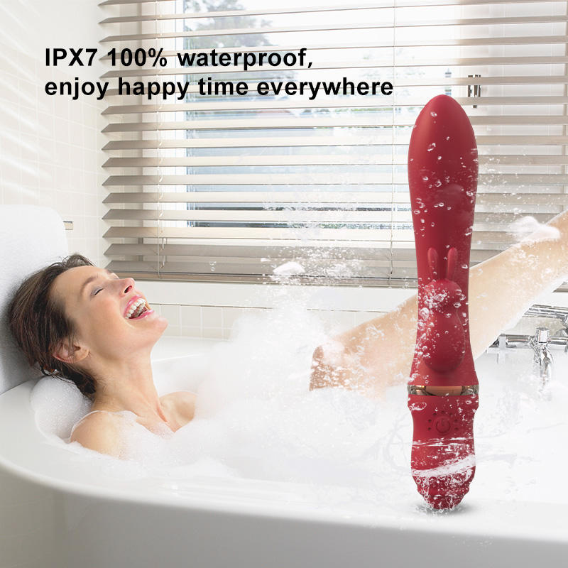 Cute Rabbit Double Vibration Rod Female G-spot Stimulation Massage Masturbator