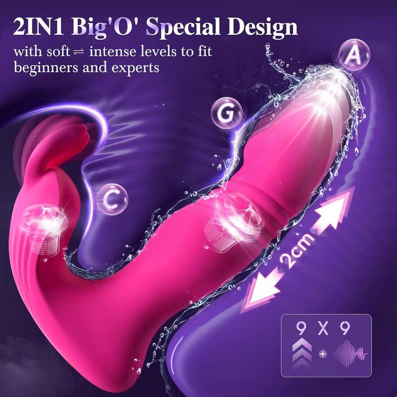 Magnetic Charging G-Spot Waterproof Telescopic Massage Wand Female Vibrators