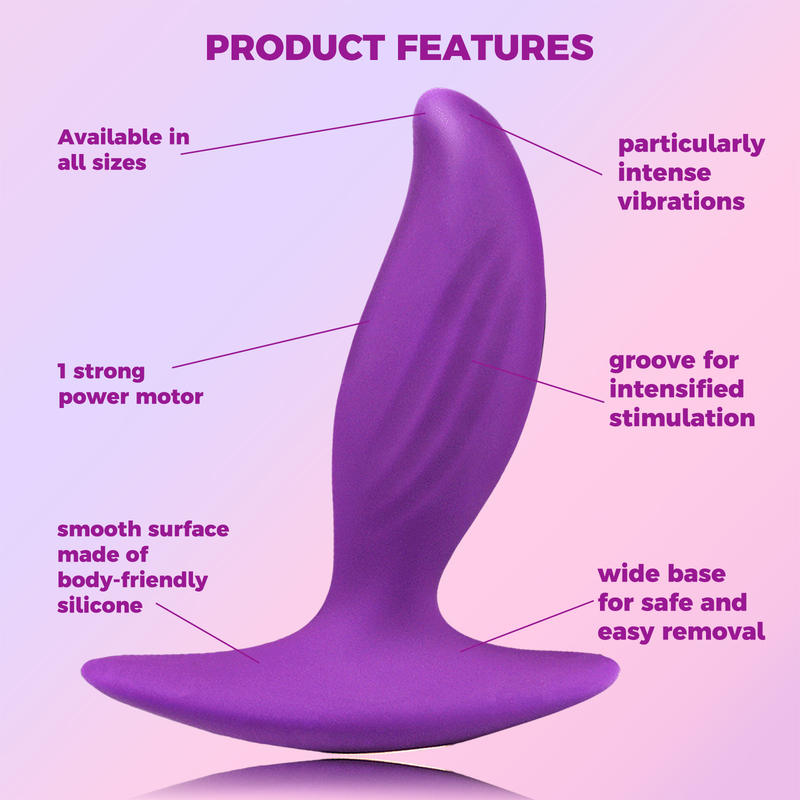10 Frequency Vibration Silicone Bead Anal Plug Adult Toy Adult Male and Female Flirting