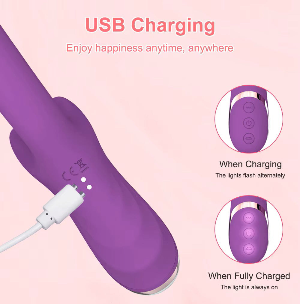 2 in 1 Powerful Clitoris Sucking Sex Vibrator G Spot Stimulator Vagina Dildo Vibrator