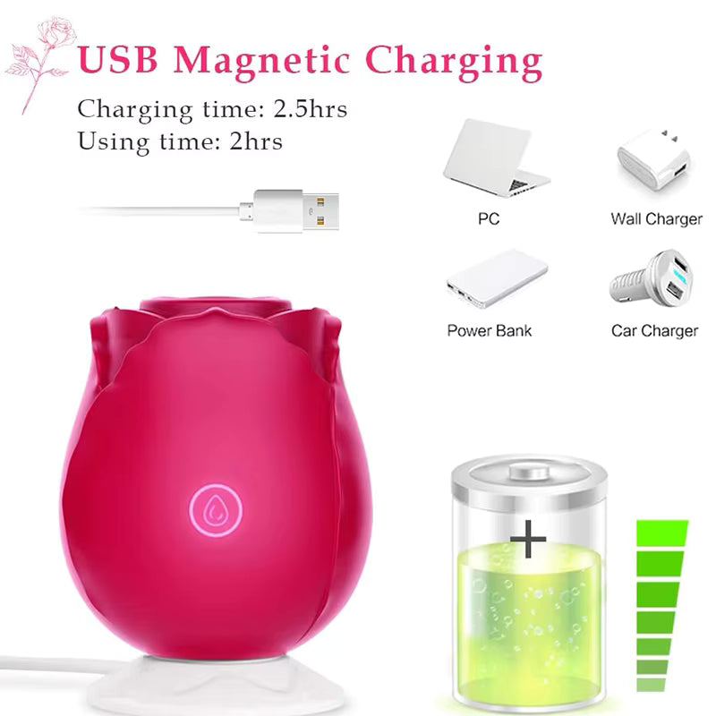 Hot Sale Rose Vibrator Sex Toy for Women Adult Rose Vibrator