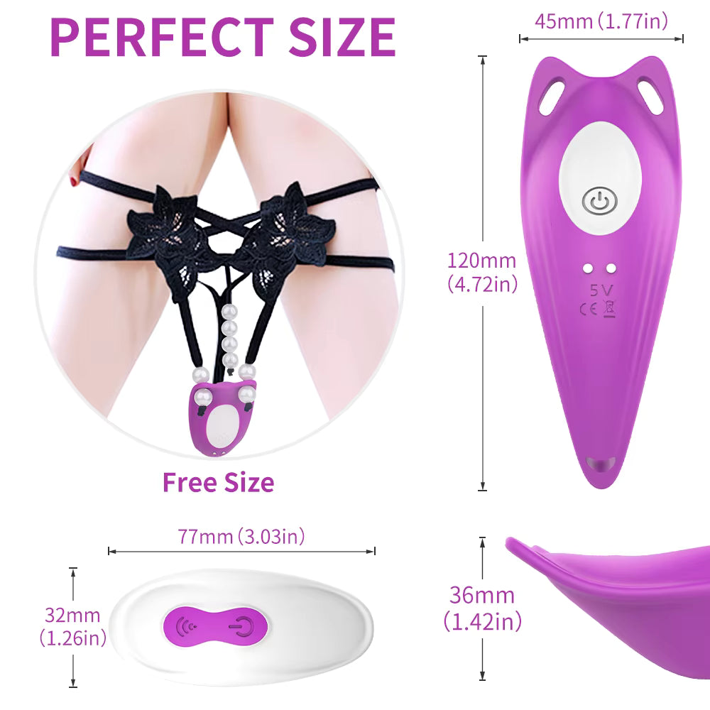 Wireless Remote Control Women's Vibrating Panties Wearable Sex Toy Vibrators for Women's Underwear
