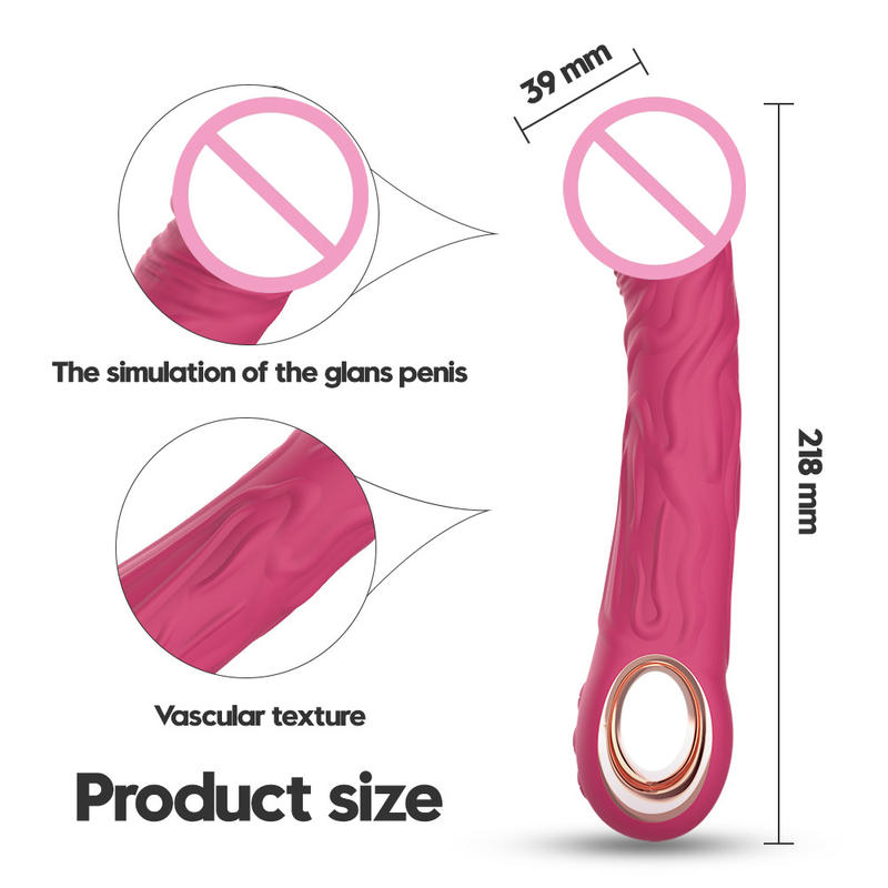 Dildo Simulation Vibrator Soft Penile Penis 10 Frequency Female Masturbation Vibrator