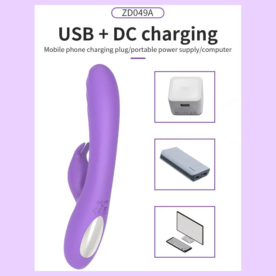 Double Head Electric Female G-point Stimulation Masturbator Adult Sex Toy