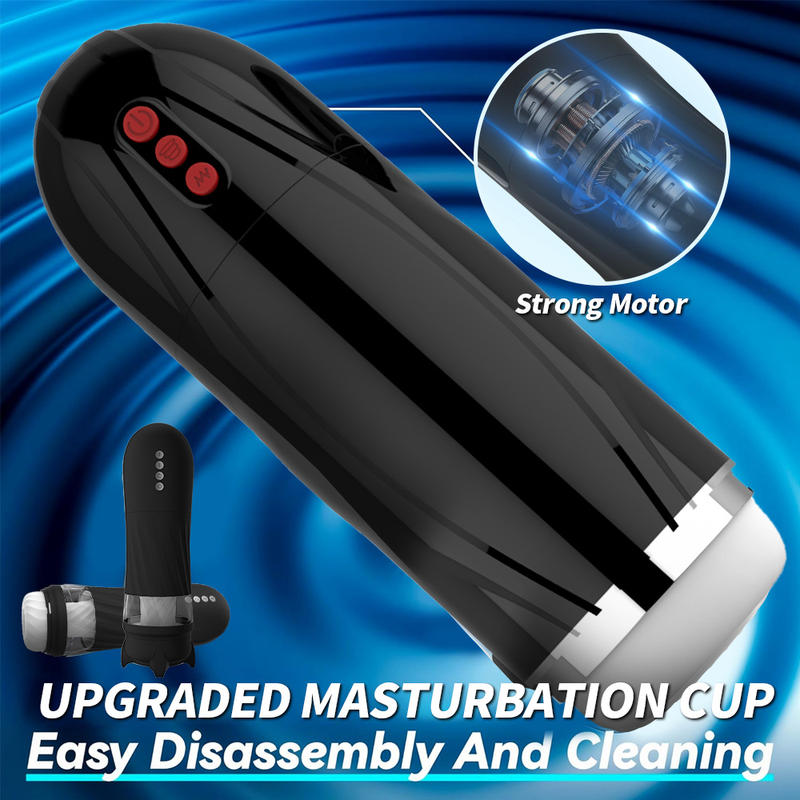 10 Frequency Vibration 5 Frequency Sucking Male Aircraft Cup Masturbators