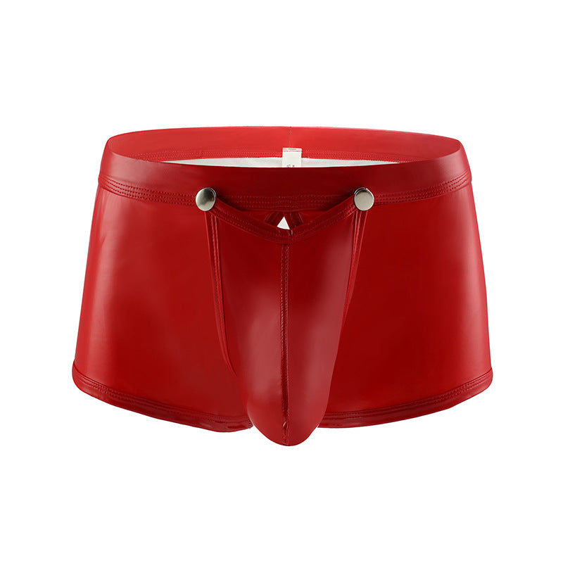 New Faux Leather Easy Takedown Boxer Briefs