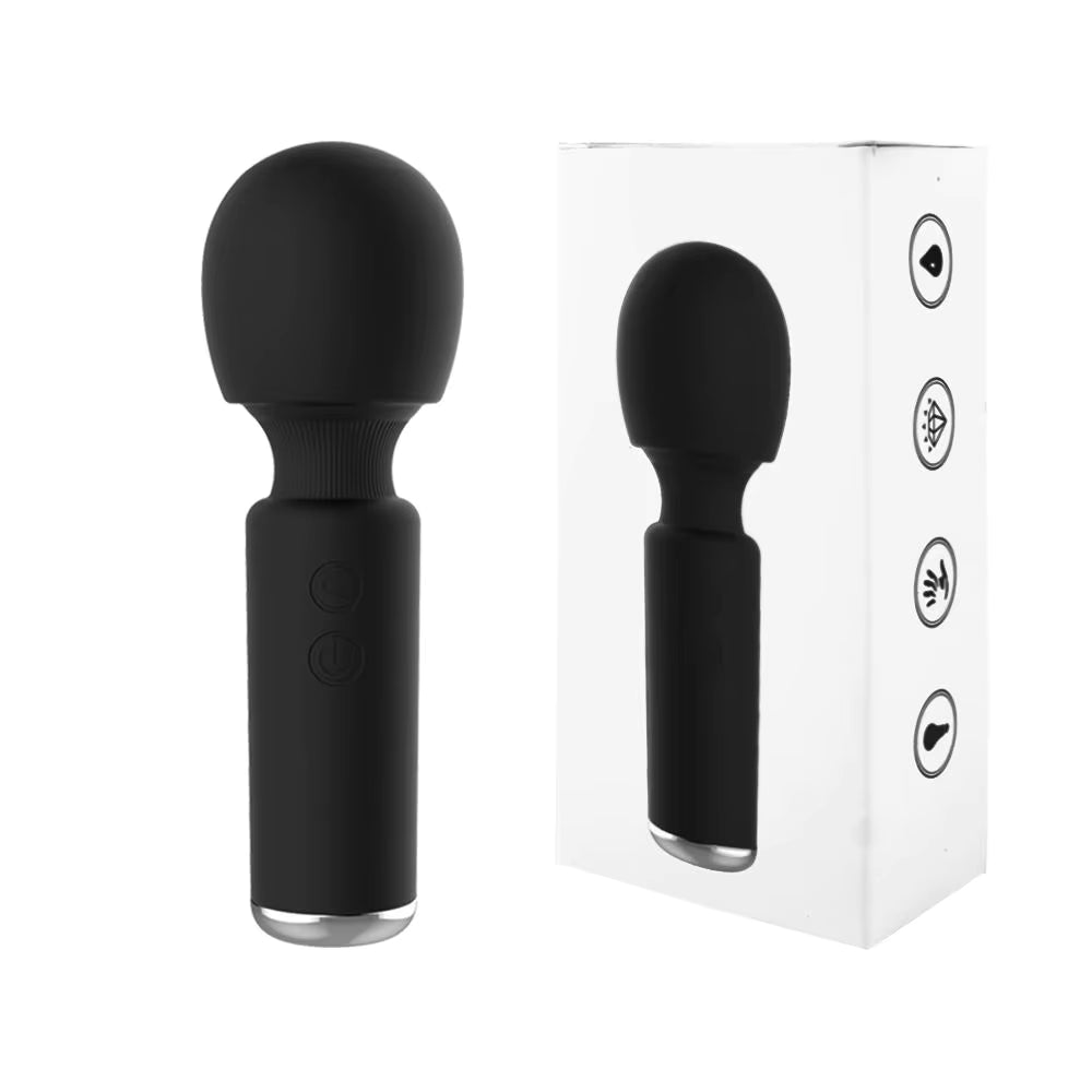 USB Magnetic Charging Super Vibration Stick Mini AV Wand Vibrator Female Sex Toys Masturbation Massage Stick