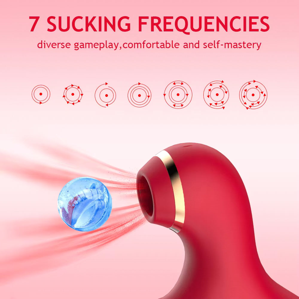 Adult Products 3 in 1 G-spot Telescopic Vibration Tapping Sucking Vibrators