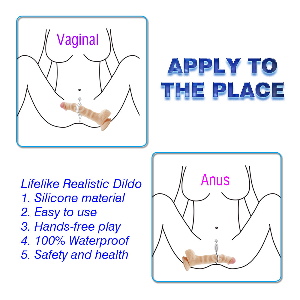 Female Masturbation Realistic 10.2" (26 CM)Dildo