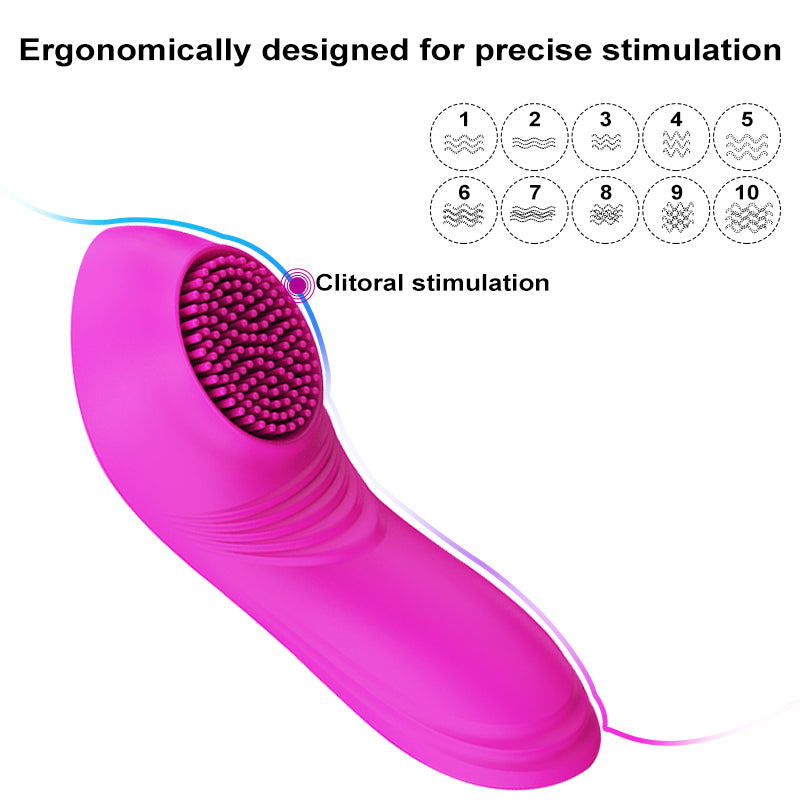 APP Smart Strap-on Brush Vibrator