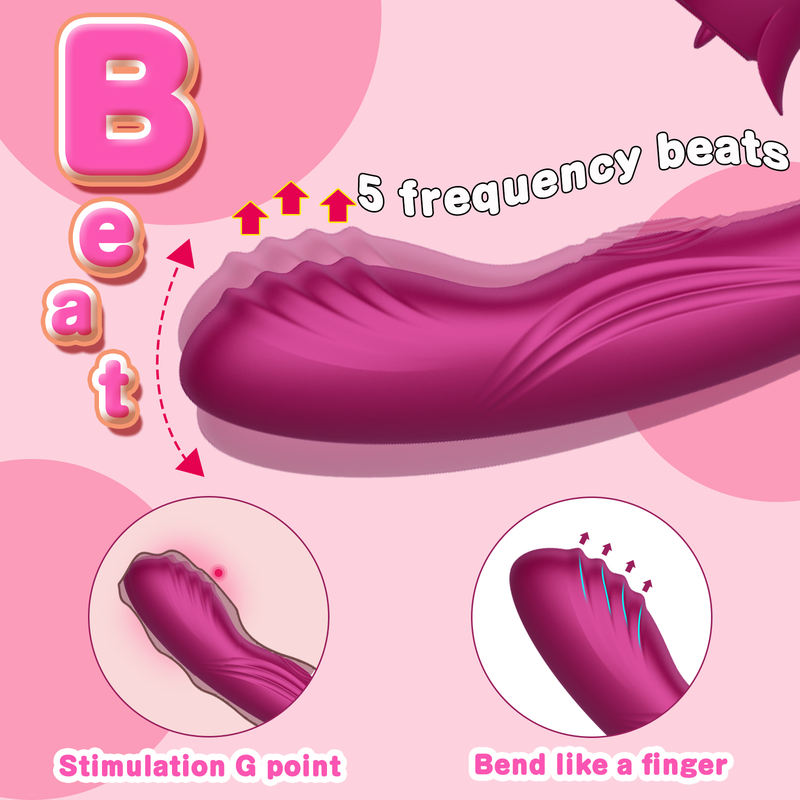 Female Masturbation Tongue Licking Sucking Vaginal G-Spot Rabbit Vibrator