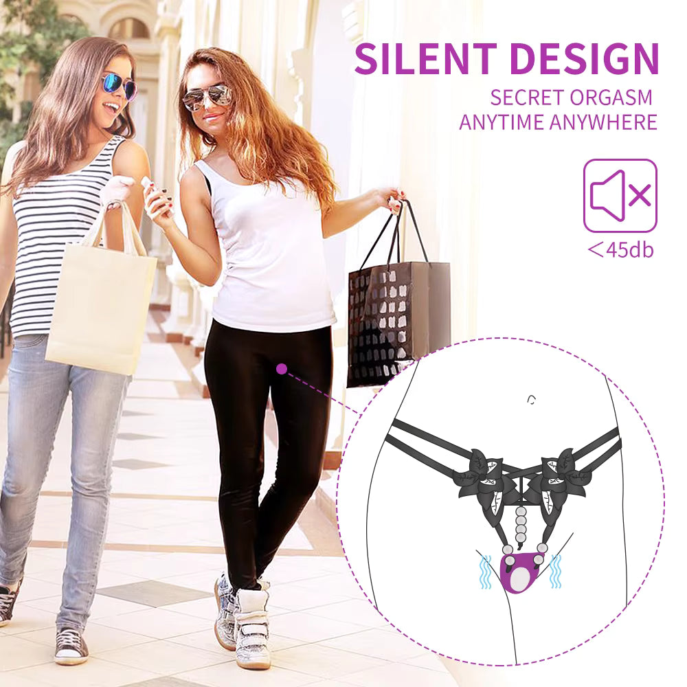 Wireless Remote Control Women's Vibrating Panties Wearable Sex Toy Vibrators for Women's Underwear