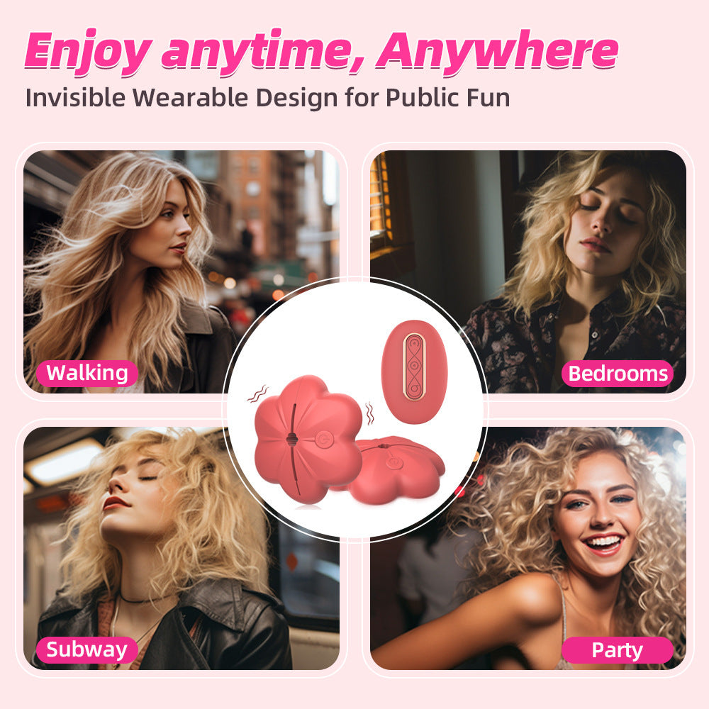 Flower Remote Control Breast Vibrator