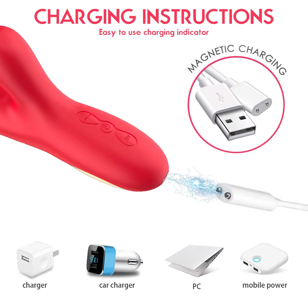 7 Frequencies Vibration G Spot Stimulator Dildo Vibrator