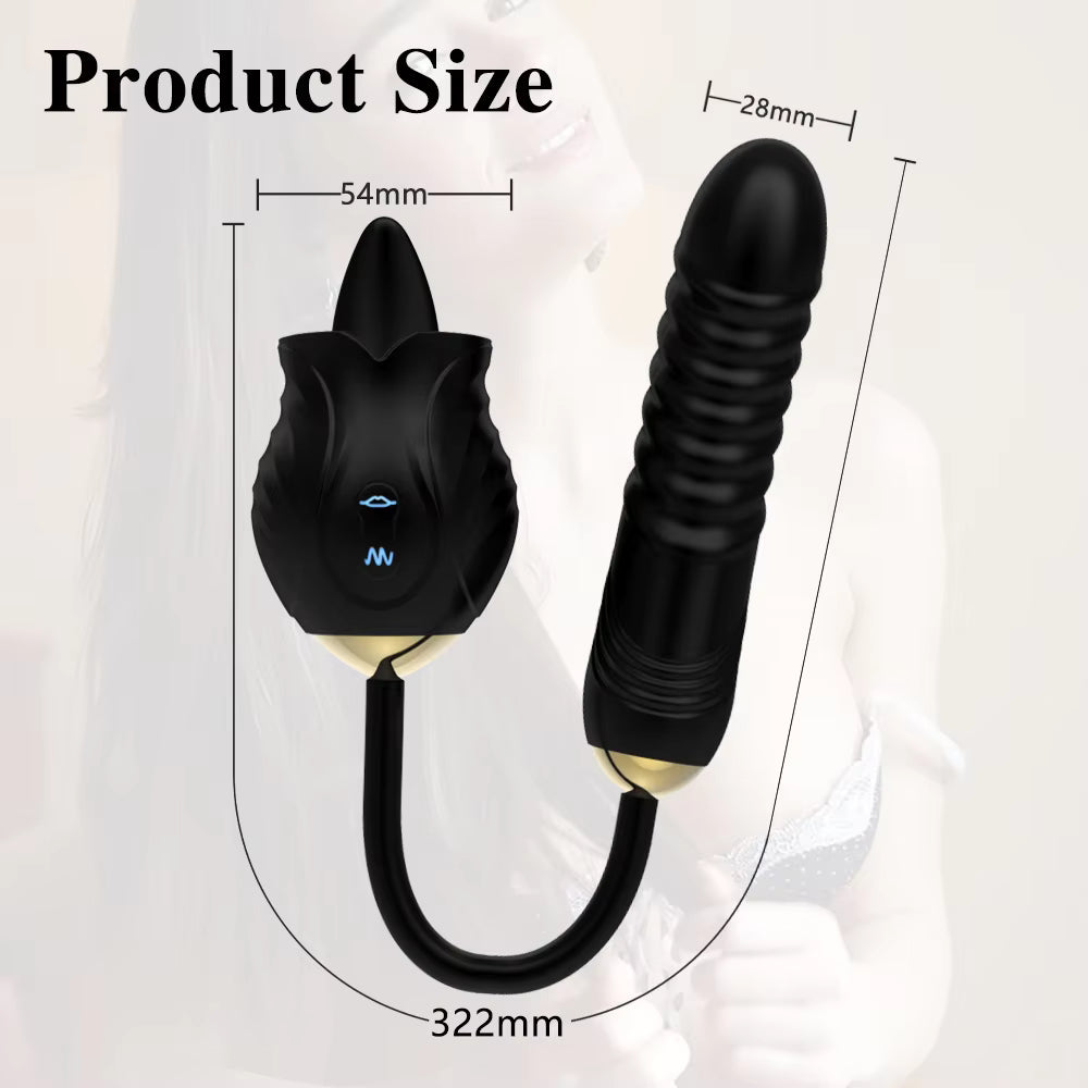 Rose Shaped Vibrating Rose Vibrator Sex Toys for Woman