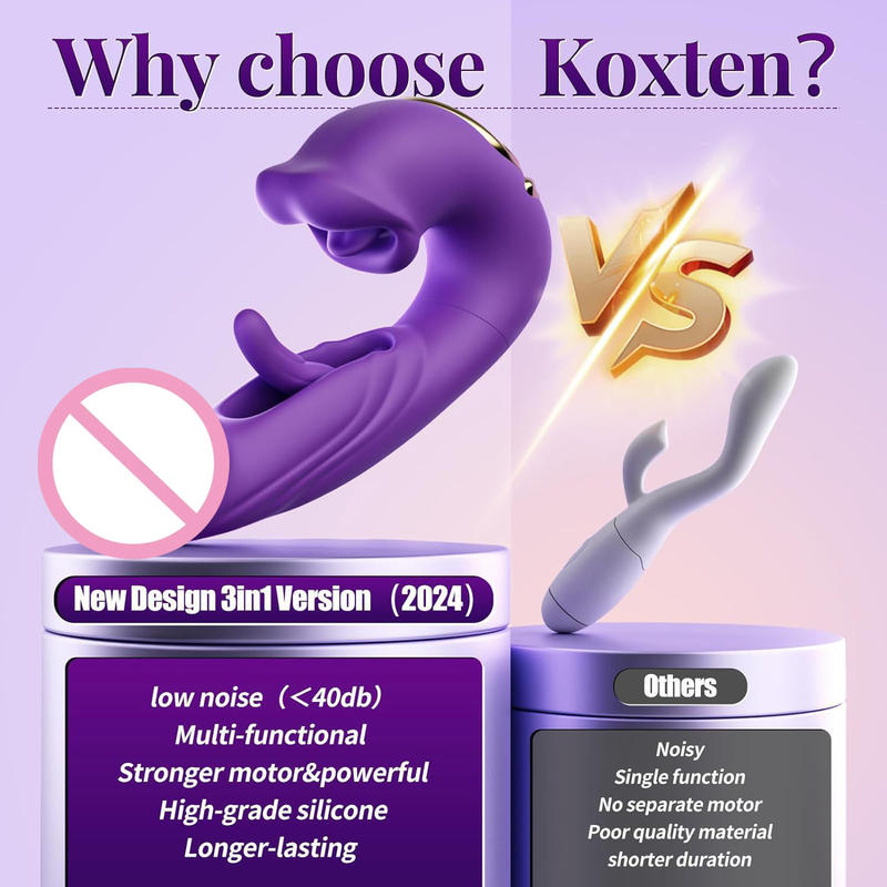 Unique Licking Sucking Mode G-spot Flapping Female Masturbation Vagina Vibrator