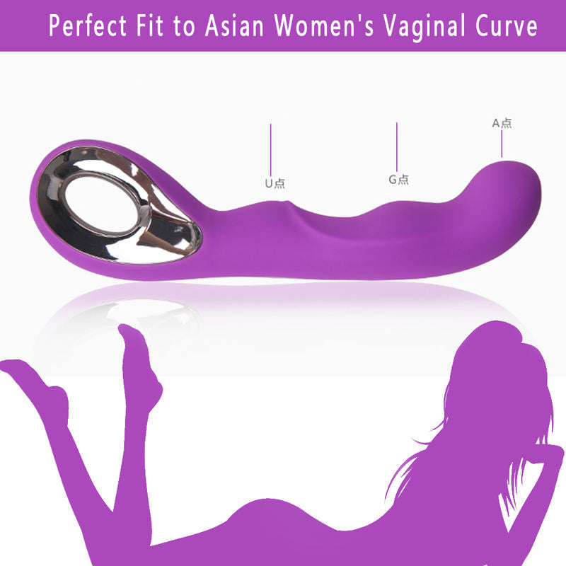 10 Frequency Vibration USB Charging Stick G-Spot Massager Vaginal Vibrators