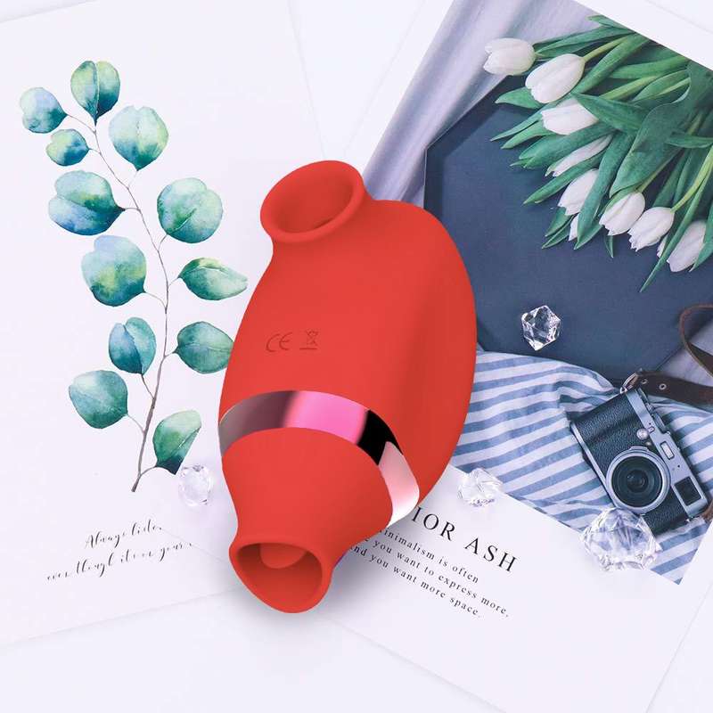 Waterproof Clitoral Silicone Tongue Licking Suck Vibrator Mini Sex Toy