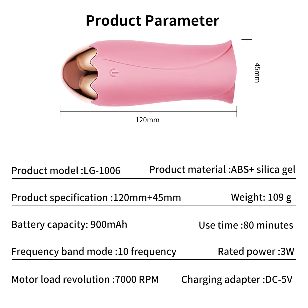 Clitoral Sucking Licking Tongue Vibrator Handheld Manual Sex Toys for Women
