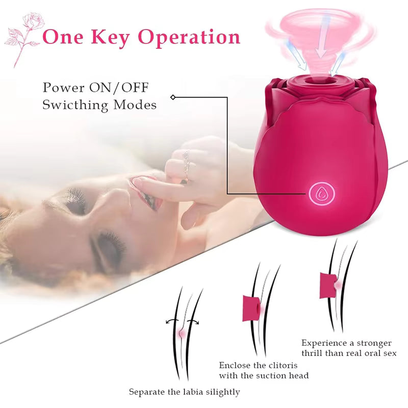 Hot Sale Rose Vibrator Sex Toy for Women Adult Rose Vibrator