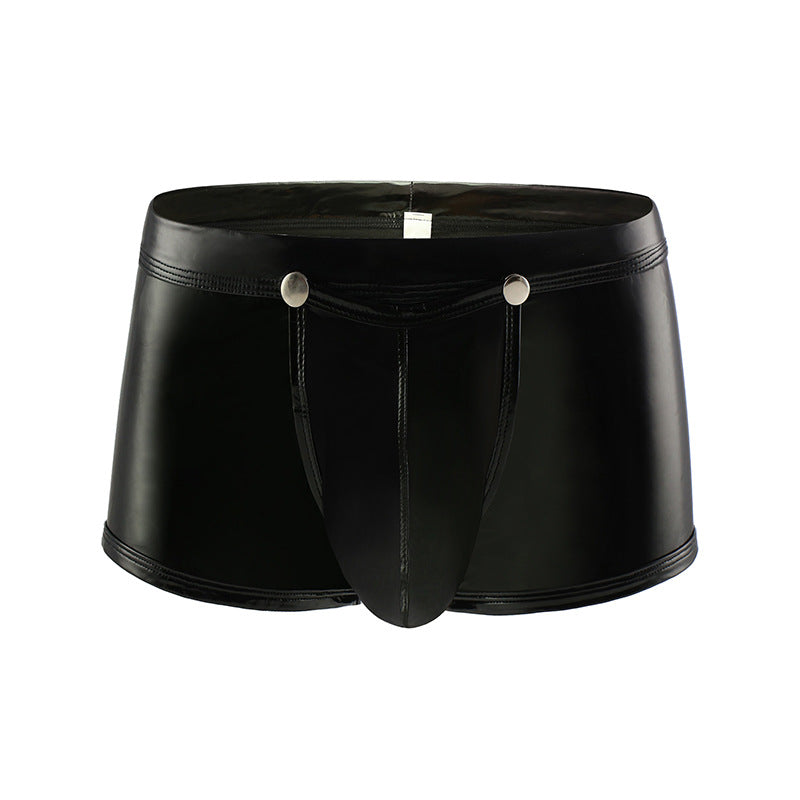 New Faux Leather Easy Takedown Boxer Briefs