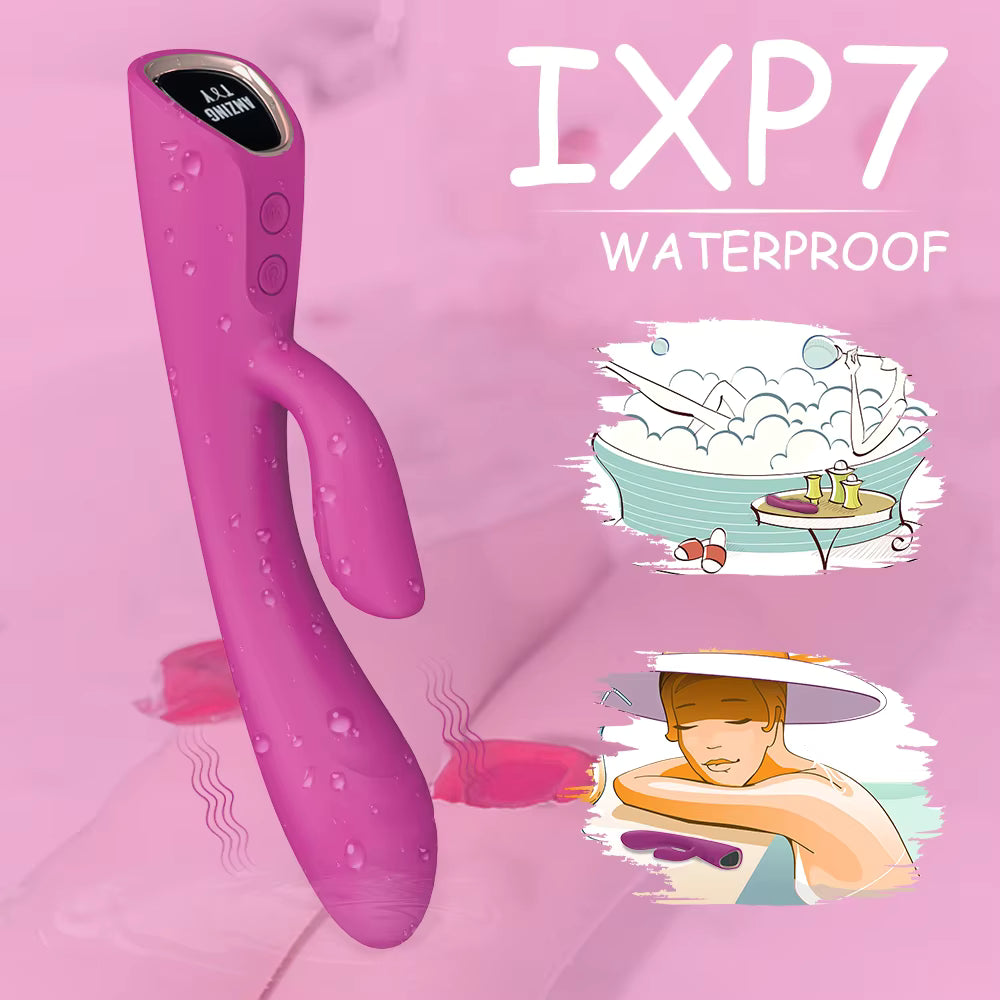 High Quality Heating Vibrating Rabbit Vibrator Soft Silicone Girls' Sex Toys for Women