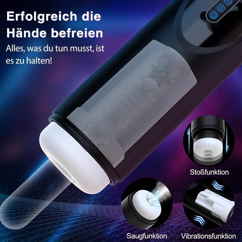 Electric Mouth Automatic Sucking Male Stimulation Masturbation Cup Machine