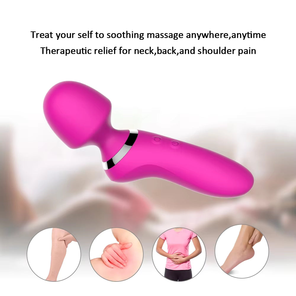 Women Vibrator Wand Massager and Attachments for Full Body Stimulation