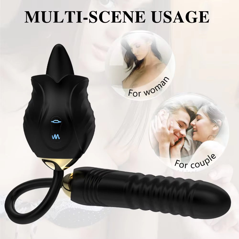 Rose Shaped Vibrating Rose Vibrator Sex Toys for Woman