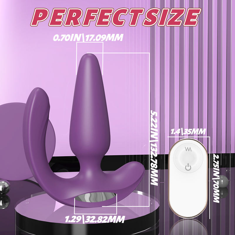 Sex Toy for Couples Double Vibration Stimulation Vagina Butt Plug Anal Plug