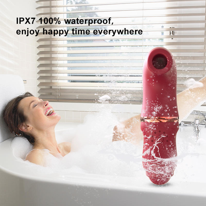 Silicone Nipple Sucking Vibrator Breast Massager Woman Sex Toy