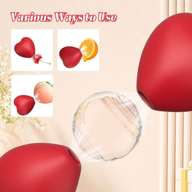 Heart Shape Flirting Female Products Masturbation Apparatus Fast Orgasm Vibrator