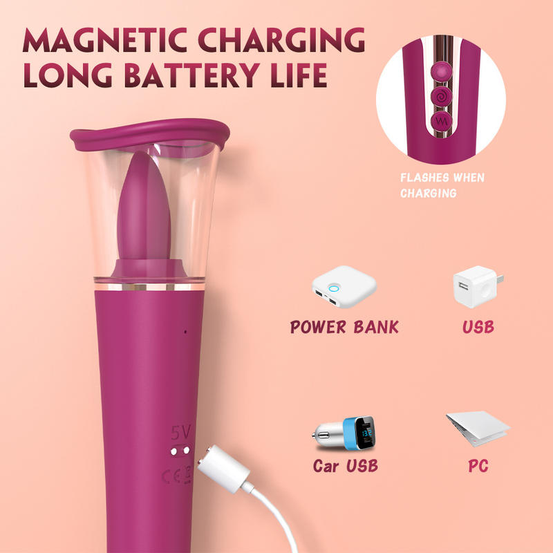 G-Spot Dildo Vibrator Personal Massager Stimulus Clitoris Licking Sex Toys