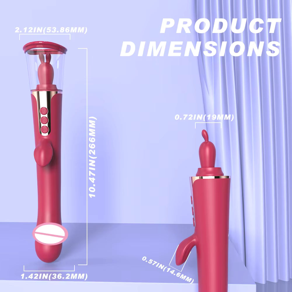 3 in 1 G Spot Vibrator Clitoris Stimulator Licking Tongue Clitoral Sucking Vibrator Masturbator