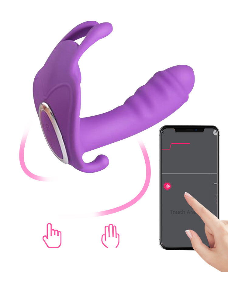 Butterfly Thrusting Strap-on vibrator