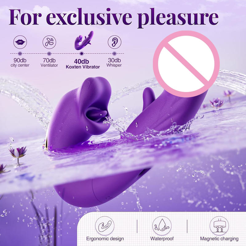 Unique Licking Sucking Mode G-spot Flapping Female Masturbation Vagina Vibrator