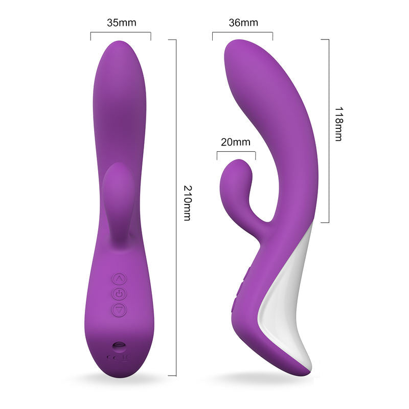 Women Sex Toys G-Spot Vibrator Triple Motors Heated Girls Moving Rabbit Vibrator