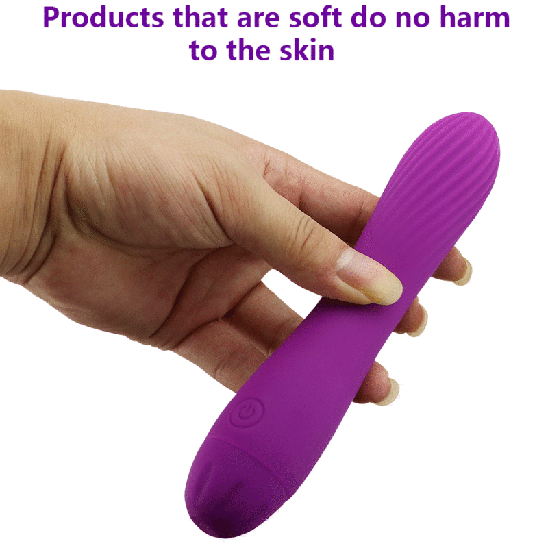 Female Masturbation Vaginal G Spot Massager Vibrator Threaded Head Vibrating Rod