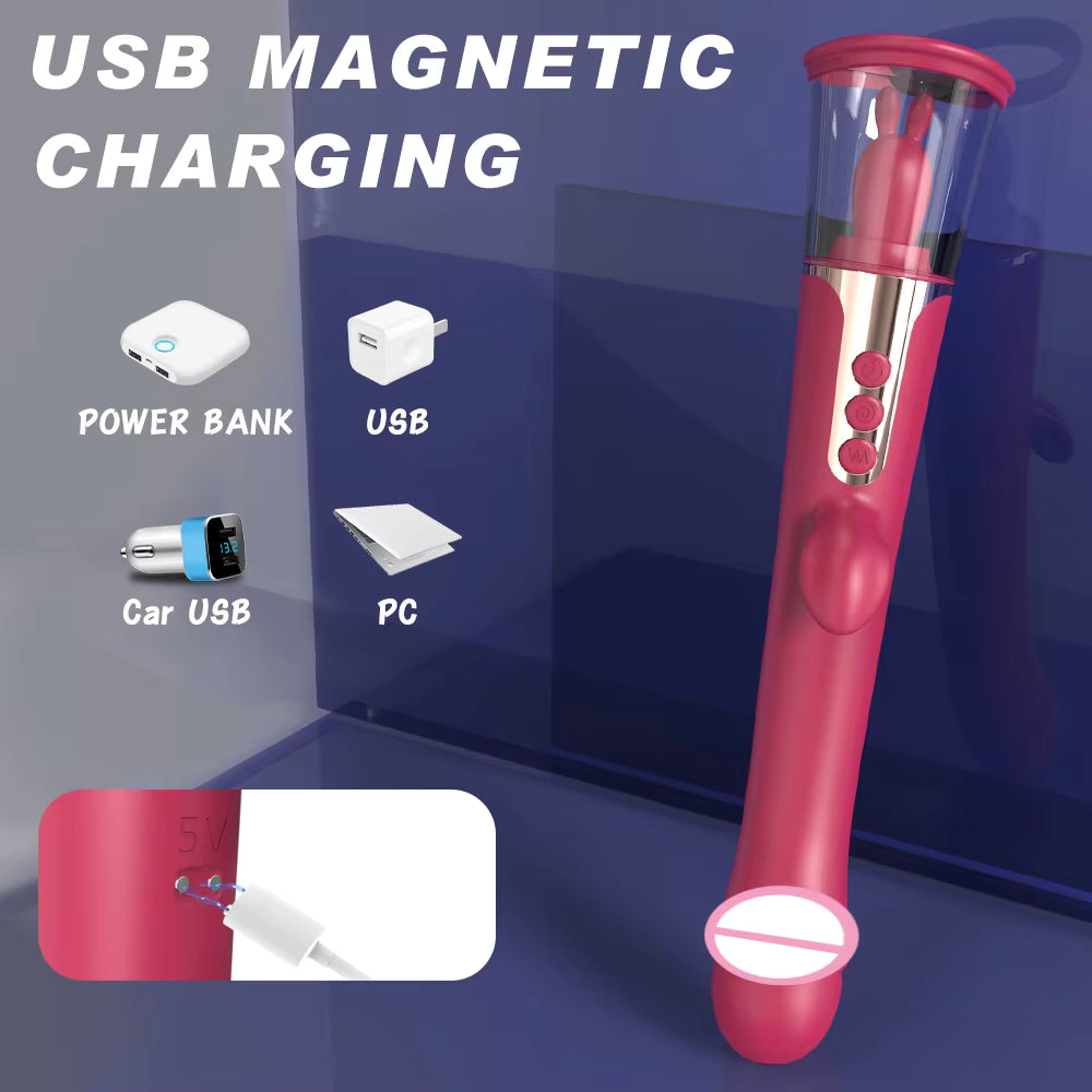 3 in 1 G Spot Vibrator Clitoris Stimulator Licking Tongue Clitoral Sucking Vibrator Masturbator